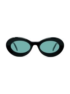 Овальные солнцезащитные очки LOEWE x Paula&apos;s Ibiza 50 мм Loewe, черный