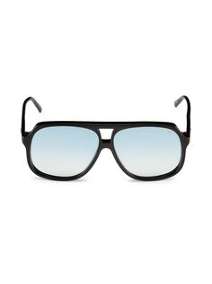 Солнцезащитные очки-авиаторы King Size 60 мм Vintage Frames Company, черный