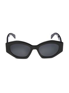Овальные солнцезащитные очки 55 мм CELINE, черный