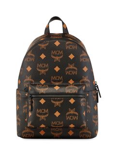 Рюкзак Stark Maxi Monogram среднего размера MCM, черный