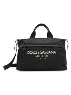 Нейлоновая большая сумка выходного дня DOLCE&amp;GABBANA, неро