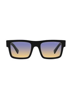 Прямоугольные солнцезащитные очки 52 мм Prada, черный