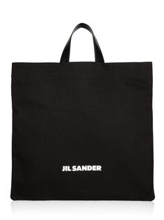 Квадратная большая сумка Book Jil Sander, черный