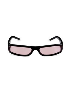 Тонкие солнцезащитные очки 60 мм Rick Owens, черный