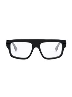 Офтальмологические прямоугольные солнцезащитные очки 54 мм Fendi, черный