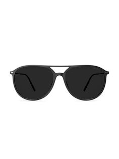 Солнцезащитные очки-авиаторы Sun Lite Brickell 59 мм Silhouette, черный