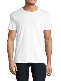 Эластичная футболка стандартного кроя с короткими рукавами ATM Anthony Thomas Melillo, белый
