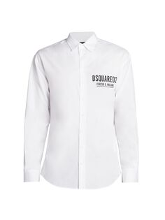 Рубашка Ceresio9 Drop Dsquared2, белый