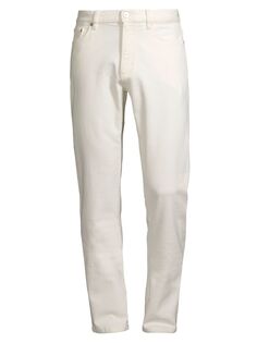 Классические комфортные джинсы с пятью карманами ZEGNA, белый