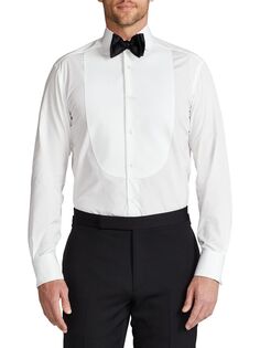 Рубашка Aston Poplin Tuxedo Ralph Lauren Purple Label, белый