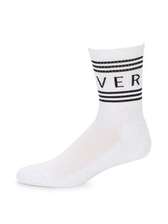 Носки с круглым вырезом с логотипом Versace, белый