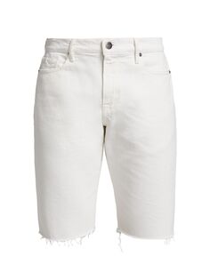 Обрезанные джинсовые шорты Frame, белый