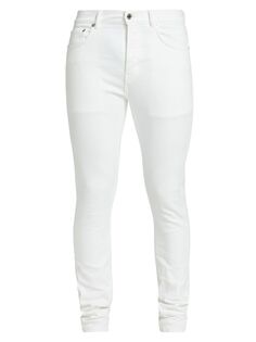 Классические эластичные джинсы скинни P001 Purple Brand, белый