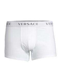 плавки с логотипом Versace, белый