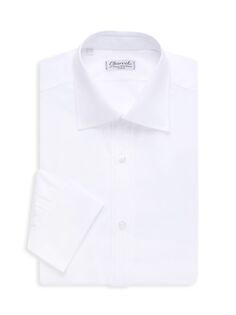 Рубашка из однотонного поплина Charvet, белый