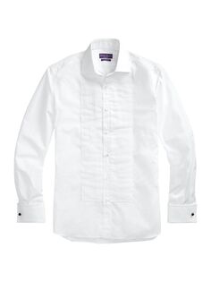 Рубашка Aston Poplin Tuxedo Ralph Lauren Purple Label, белый