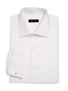 Рубашка с длинными рукавами из твила для путешествий Saks Fifth Avenue, белый