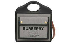 Мини-сумка Burberry, черный/серый/коричневый