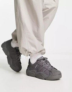 Серые кроссовки adidas Originals Superstar Millencon, серый