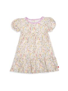 Платье Ashleigh с магнитными рукавами и пышными рукавами для маленьких девочек Magnetic Me, разноцветный