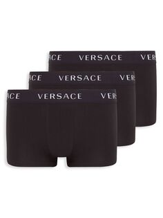 трусы Tri-Pack с логотипом Versace, черный