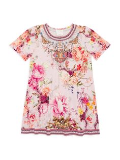 Расклешенное платье-футболка St. Germain для маленьких девочек и девочек CAMILLA, разноцветный