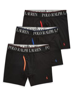 Набор из 3 трусов-боксеров 4D Flex Polo Ralph Lauren, черный