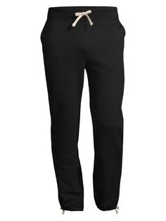Флисовые спортивные штаны с кулиской на манжетах Polo Ralph Lauren, черный