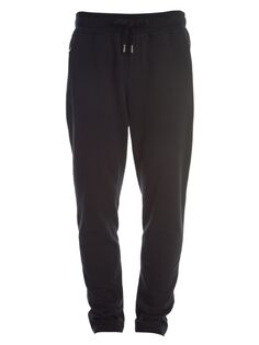 Хлопковые спортивные штаны с налетом DOLCE&amp;GABBANA, черный