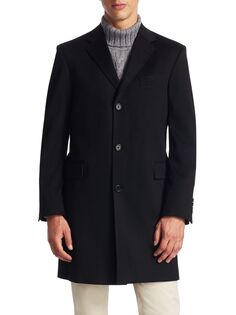 Классическое пальто на пуговицах Saks Fifth Avenue, черный