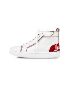 Высокие кроссовки Little Kid&apos;s &amp; Kid&apos;s Funnytopi Christian Louboutin, белый