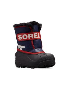 Непромокаемые ботинки Snow Commander с подкладкой из искусственного меха для маленьких детей и детей Sorel, красный