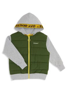 Куртка Little Boy&apos;s &amp; Boy&apos;s Logo Industrial Hybrid Off-White, желтый