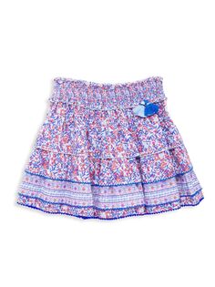 Мини-юбка Ariel для маленьких девочек и девочек Poupette St Barth, синий
