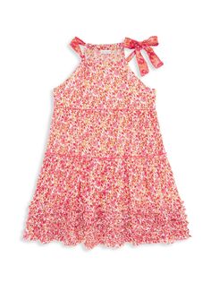 Мини-платье Carine для маленьких девочек и девочек Poupette St Barth, розовый