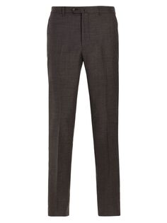 Узкие шерстяные брюки Emporio Armani, серый