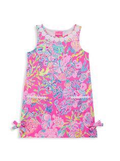 Трикотажное платье прямого кроя Lilly для маленьких девочек и девочек Lilly Pulitzer Kids, розовый