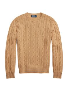 Кашемировый свитер косой вязки Polo Ralph Lauren