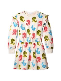Платье с тигровыми рюшами для маленьких девочек и девочек Rockets of Awesome, разноцветный
