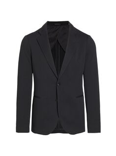 Текстурированная эластичная мягкая куртка Emporio Armani, серый