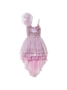 Платье-пачка Lotus Bloom для маленьких девочек и девочек Tutu Du Monde, фиолетовый