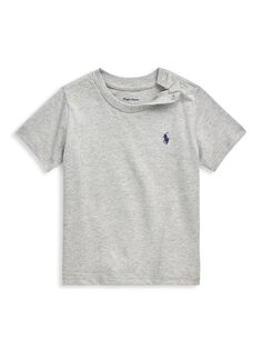 Футболка из хлопкового джерси для мальчика Polo Ralph Lauren, серый