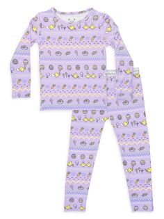 Пижамный комплект острова Пасхи для маленьких девочек, маленьких девочек Bellabu Bear