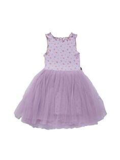 Винтажное цветочное платье-пачка для девочки Petite Hailey, сиреневый