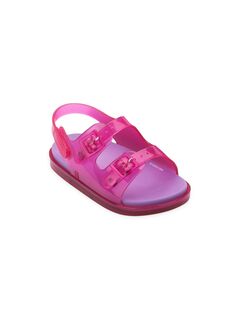 Детские, маленькие и детские широкие сандалии Mini Melissa, розовый