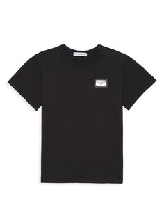 Детская футболка с круглым вырезом DOLCE&amp;GABBANA, черный
