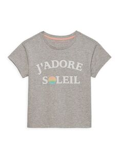 Футболка J&apos;Adore Soleil для маленьких девочек и девочек Rockets of Awesome, серый