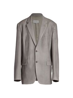 Шерстяная спортивная куртка Maison Margiela, серый