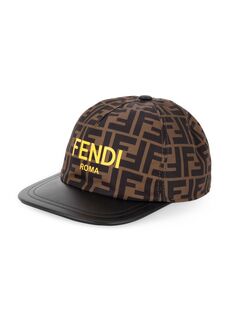 Бейсболка Little Kid&apos;s &amp; Kid&apos;s с логотипом FF Fendi, коричневый