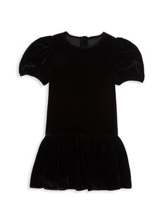Платье Florie для маленьких девочек и девочек Cara Cara, черный